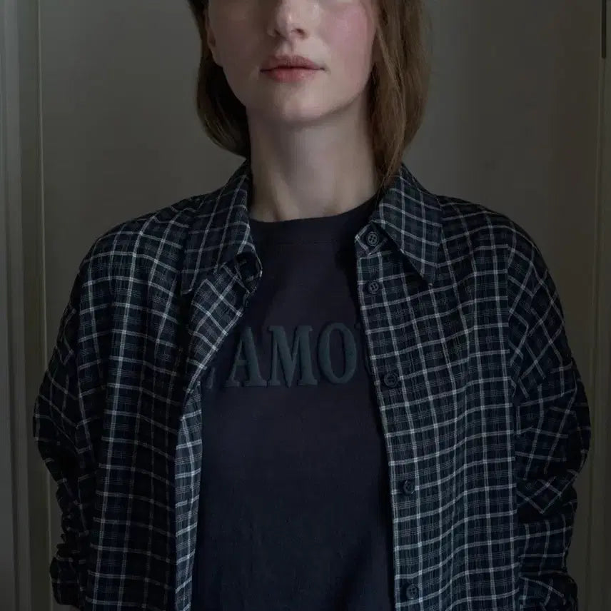 [BUNJANG] ore Dawn Checked Shirts Black / 오어 ore  Dawn Checked Shirts Black