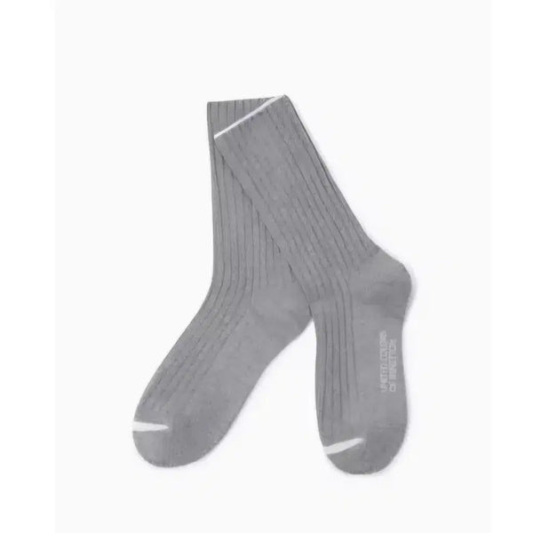 [BUNJANG] Benetton Colorblock Ribbed Socks OS / [새상품] 베네통 배색 라인 골지 양말
