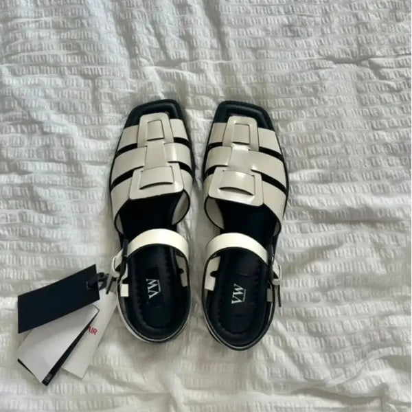 [BUNJANG] Vera Wang White Strap Sandals / 베라왕 샌들