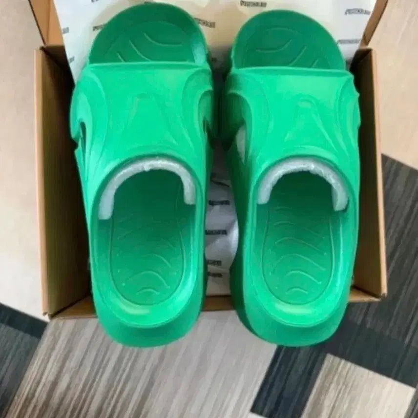 [BUNJANG] AIROBE ARB-P02 Green Platform Slippers (250mm) / 통굽슬리퍼