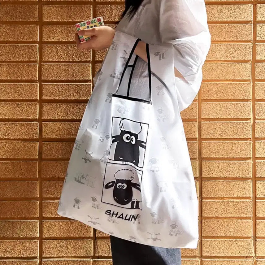 [BUNJANG] Wallace & Gromit Shaun the Sheep Market Bag / (새상품)월레스와 그로밋 마켓백