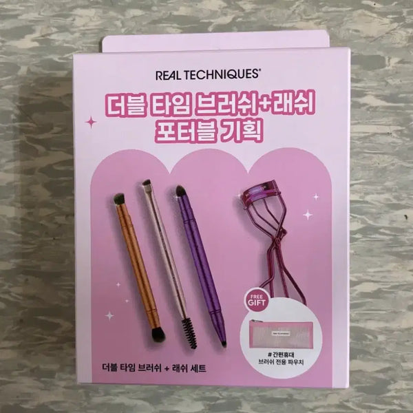 [BUNJANG] Real Techniques Double Time Brush + Lash Set / 새상품 리얼테크닉스 더블 타임 브러쉬 + 래쉬 세트