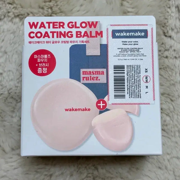 [BUNJANG] WakeMake Glow Coating Balm Cushion Masma Rules Pouch Limited Edition Set / 새상품 웨이크메이크 글로우 코팅밤 쿠션 마스마룰즈 파우치 기획세트