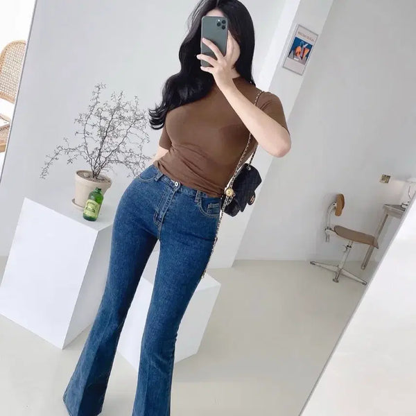 [BUNJANG] Mood Nine Set T-shirt and Jeans / 무드나인 세트