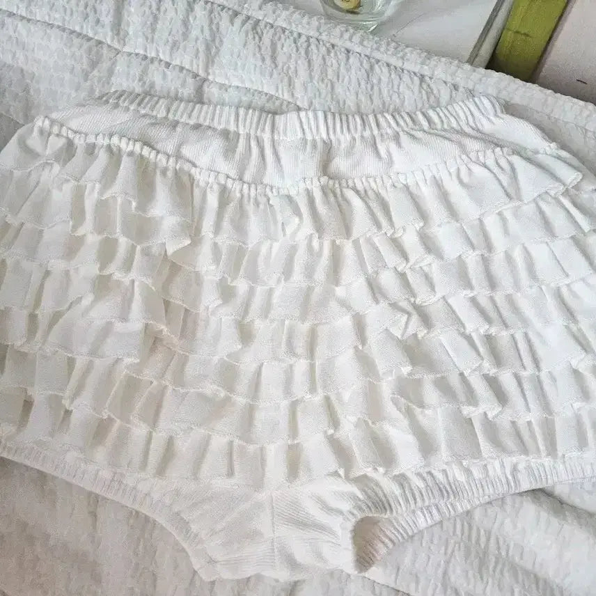 [BUNJANG] Tiered Ruffle Mini Skirt Shorts / 캉캉쇼츠 캉캉미니스커트 호박바지