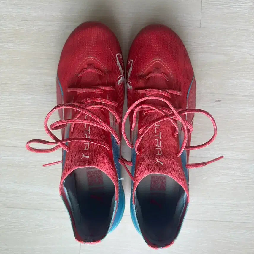 [BUNJANG] Puma Ultra Football Boots - Red/Blue - Size 270 / 푸마 울트라 축구화 레드/블루