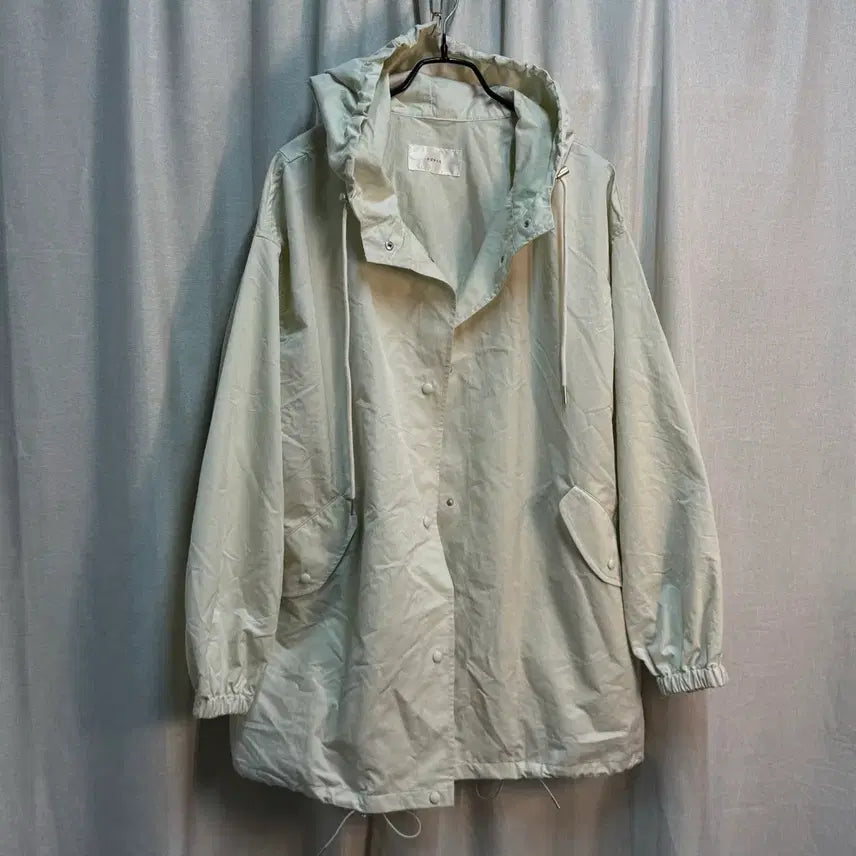 [BUNJANG] OUNCE Cotton Hooded Field Jacket Windbreaker / FREE 온스(OUNCE) 코튼 후드 야상 바람막이 자켓
