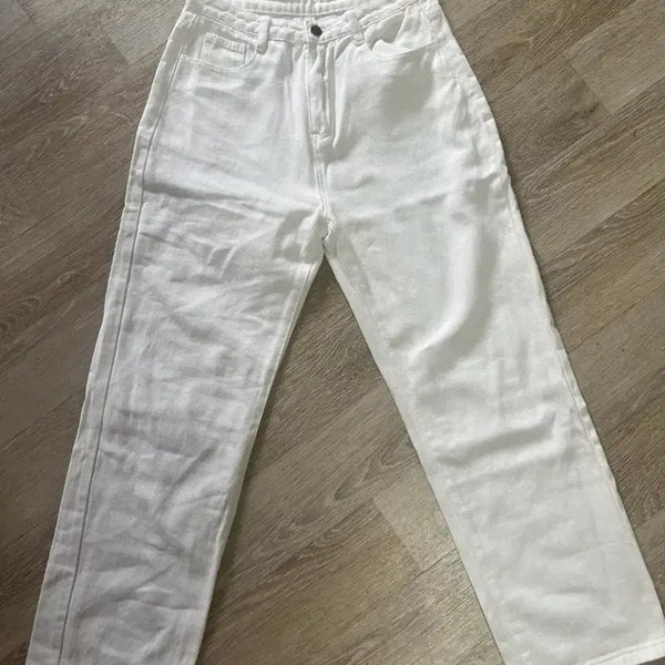 [BUNJANG] White Denim Pants / 화이트 데님팬츠
