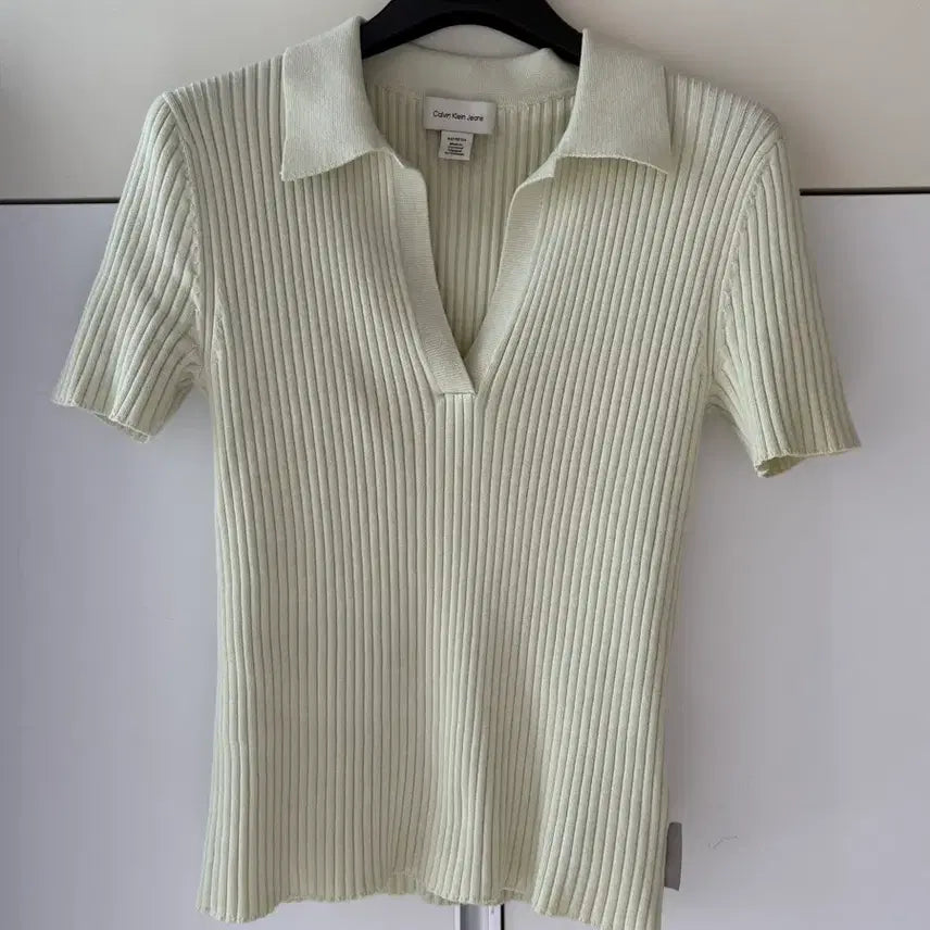 [BUNJANG] Calvin Klein Mint Knit Sweater / 캐빈클라인