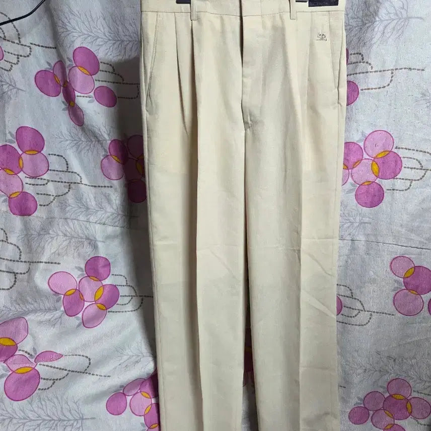 [BUNJANG] Sonia Valencia Beige Pintuck Premium Slacks Size 30 / 소니아 발렌시아 베이지 핀턱 프레미엄 슬랙스 30