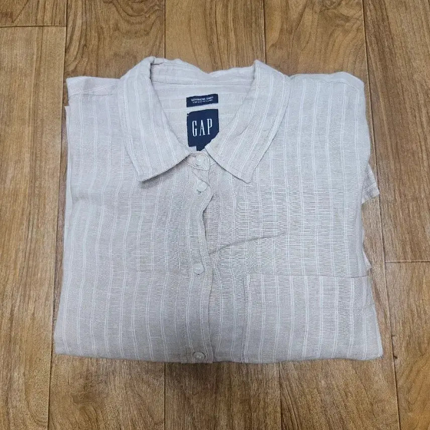 [BUNJANG] GAP Striped Linen Shirt / 갭 스트라이프 린넨 셔츠