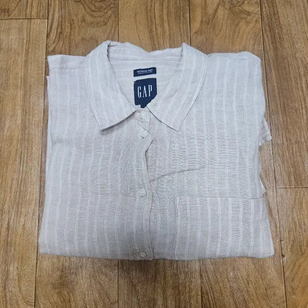 [BUNJANG] GAP Striped Linen Shirt / 갭 스트라이프 린넨 셔츠
