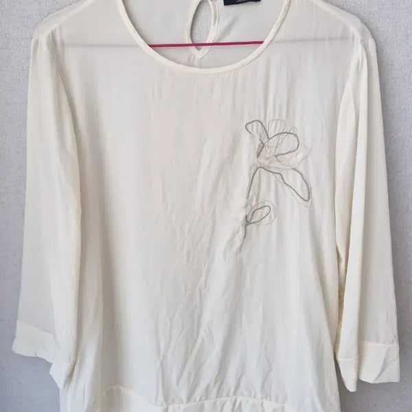 [BUNJANG] Peserico Embroidered Floral Blouse / peserico페세리코 꽃 자수 블라우스 이태리수입