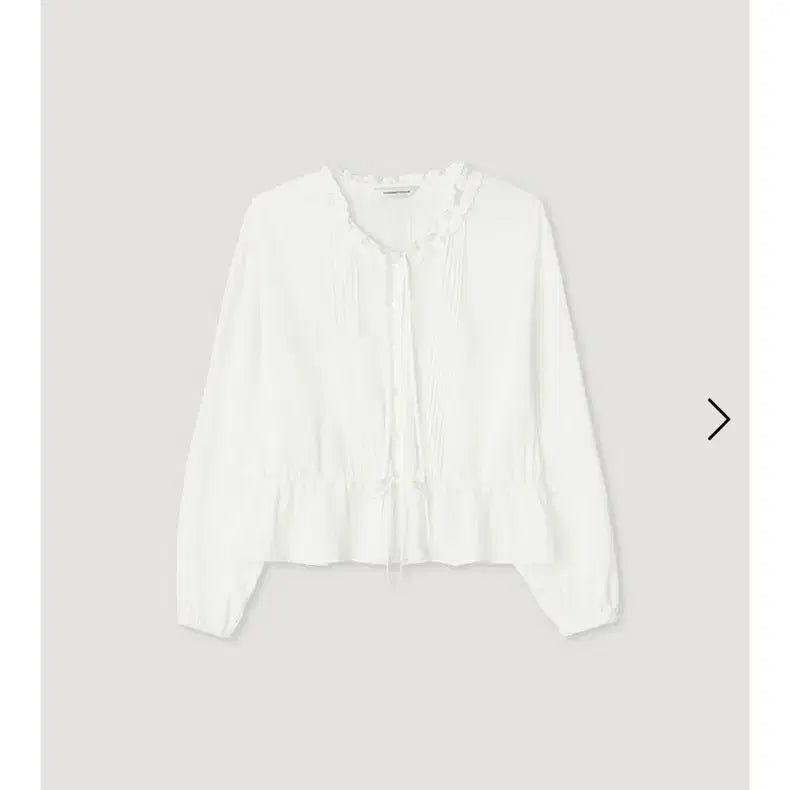 [BUNJANG] Mango Many Please ONCE Frill Blouse White / 망고매니플리즈 ONCE FRILL BLOUSE_WHITE