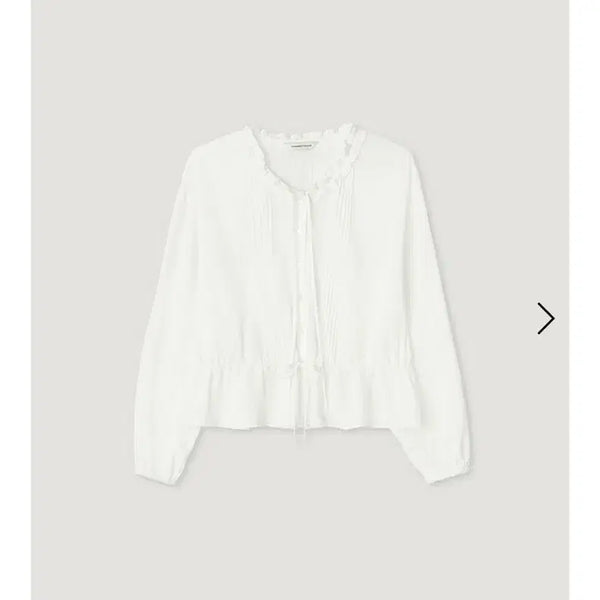 [BUNJANG] Mango Many Please ONCE Frill Blouse White / 망고매니플리즈 ONCE FRILL BLOUSE_WHITE