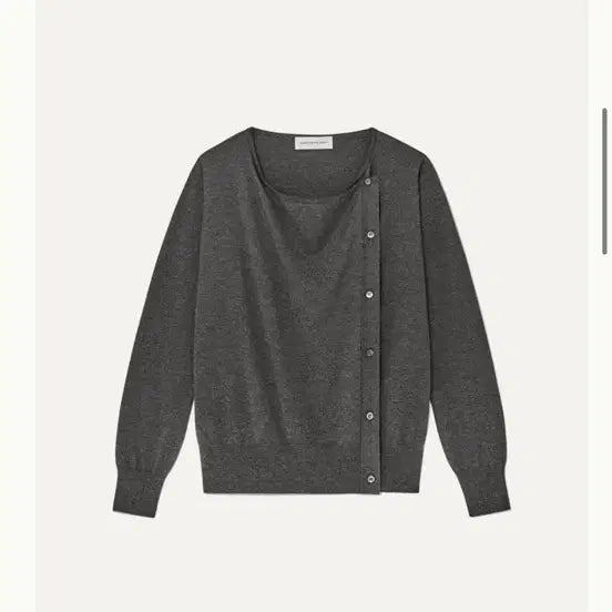 [BUNJANG] Kinder Salmon Drape Cardigan - Mélange Grey / 킨더살몬 드레이프 가디건