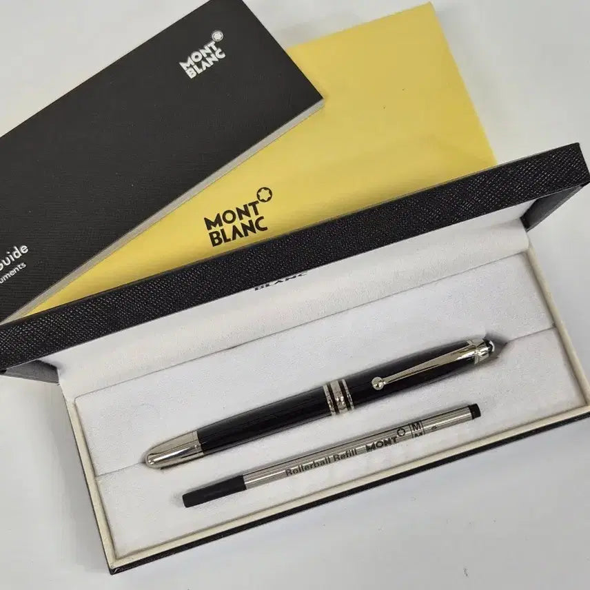 [BUNJANG] Montblanc Black Rollerball Pen with Refill / 몽블랑 펜 블랙 롤러볼 리필 포함
