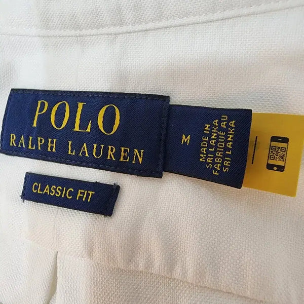 [BUNJANG] Ralph Lauren Classic Fit Garment Dyed Oxford Shirt White / 랄프 로렌 클래식핏 가먼트 다이 옥스포드 셔츠 화이트