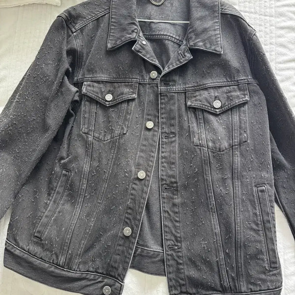 [BUNJANG] Golden Goose Black Denim Jacket / 골든구스 블랙 데님 자켓