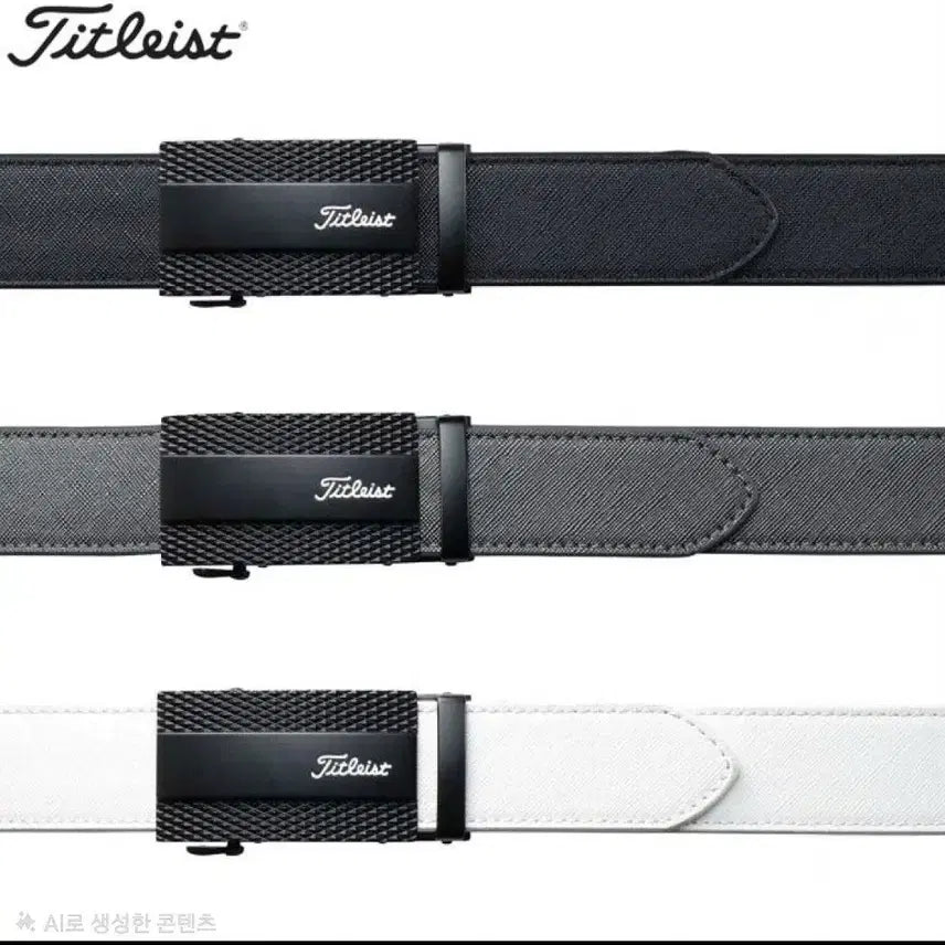 [BUNJANG] Titleist Men's Golf Belt / 타이틀리스트 남성 골프 벨트 블랙/그레이/화이트