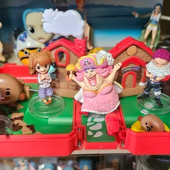 [BUNJANG] One Piece Big Mom Pirates Fruit & Katakuri Diorama Figure Set / 원피스 빅맘해적단 열매  4종 pop카타쿠리 1종 피규어 디오라마 세트