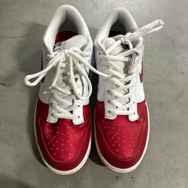 [BUNJANG] Nike x Supreme SB Red/White Sneakers / 나이키 슈프림 sb