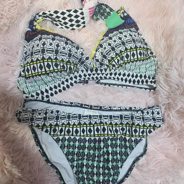 [BUNJANG] Elle Bikini Set Pattern M (85-90) / 엘르 수영복 85~90비키니 패턴. 실착용1회. 상태 좋아요