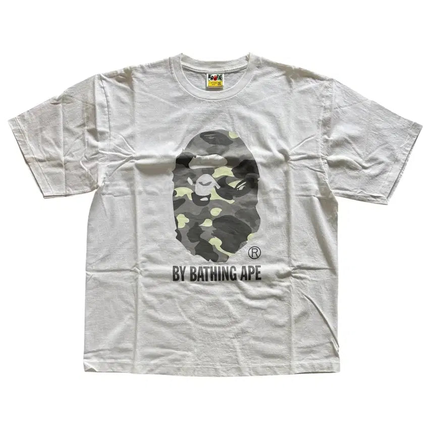 [BUNJANG] A BATHING APE City Camo Short Sleeve T-Shirt White 2XL / 베이프 시티 카모 반팔 티셔츠 화이트 2XL (0ZXTEM110025M)