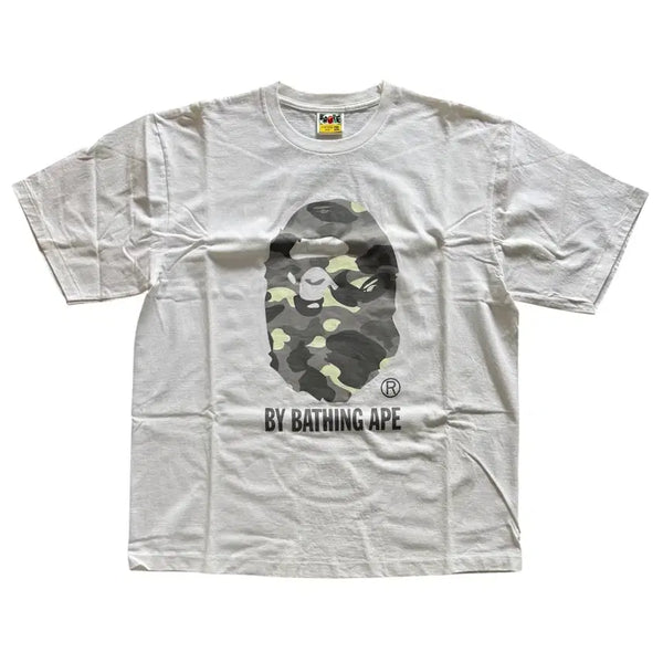 [BUNJANG] A BATHING APE City Camo Short Sleeve T-Shirt White 2XL / 베이프 시티 카모 반팔 티셔츠 화이트 2XL (0ZXTEM110025M)