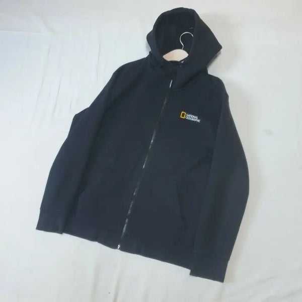 [BUNJANG] National Geographic Black Hoodie Zip-up XL / 내셔널지오그래픽 후드집업 블랙