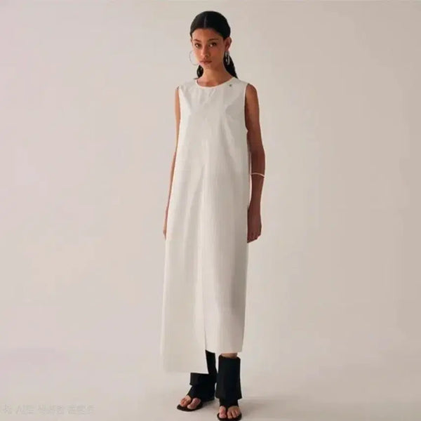 [BUNJANG] trimingbird Short Dress Long Version White Free Size / 트리밍버드 소아원피스 롱버전 화이트free