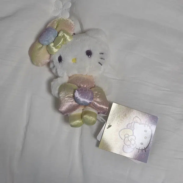 [BUNJANG] Sanrio Hello Kitty 50th Anniversary Fashionable Ribbon Birthday Series Mascot Holder Keychain / 산리오 헬로키티 50주년 패셔너블 리본 생일시리즈 마스코트 홀더 키링