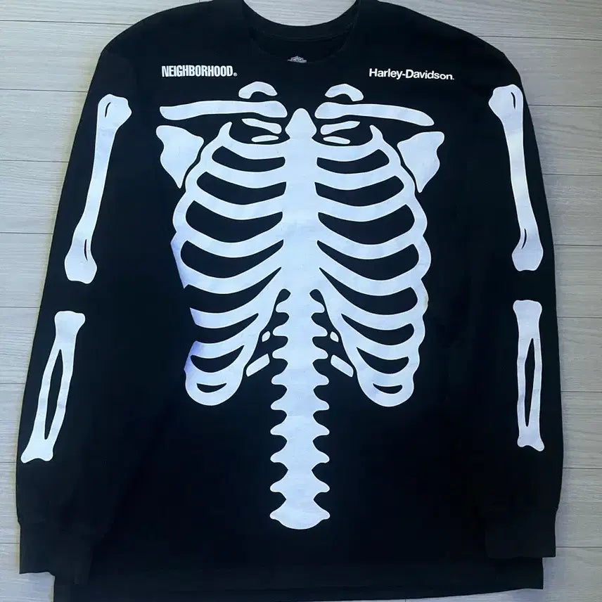 [BUNJANG] Neighborhood x Harley-Davidson Long Sleeve T-Shirt XL Black / 네이버후드 X 할리데이비슨 롱슬리브