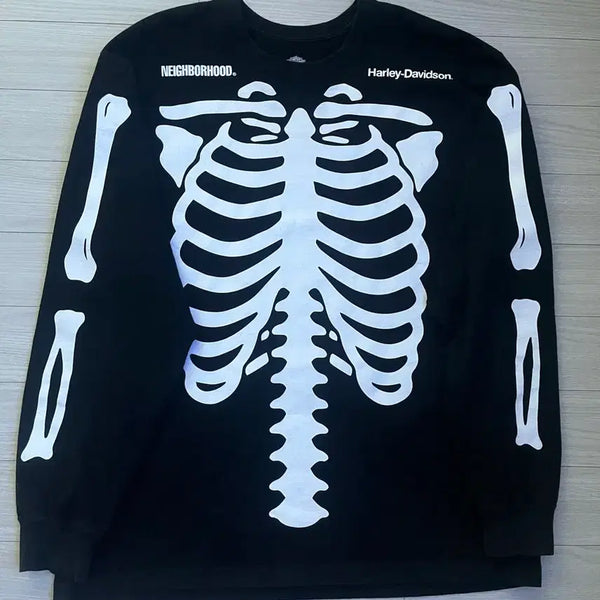 [BUNJANG] Neighborhood x Harley-Davidson Long Sleeve T-Shirt XL Black / 네이버후드 X 할리데이비슨 롱슬리브