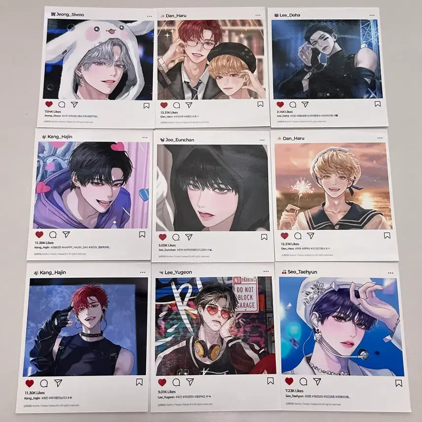 [BUNJANG] He Hwimyeokde Collab Cafe Polaroid Bundle Set / 회멱데 콜카 폴라로이드 드볼 양도
