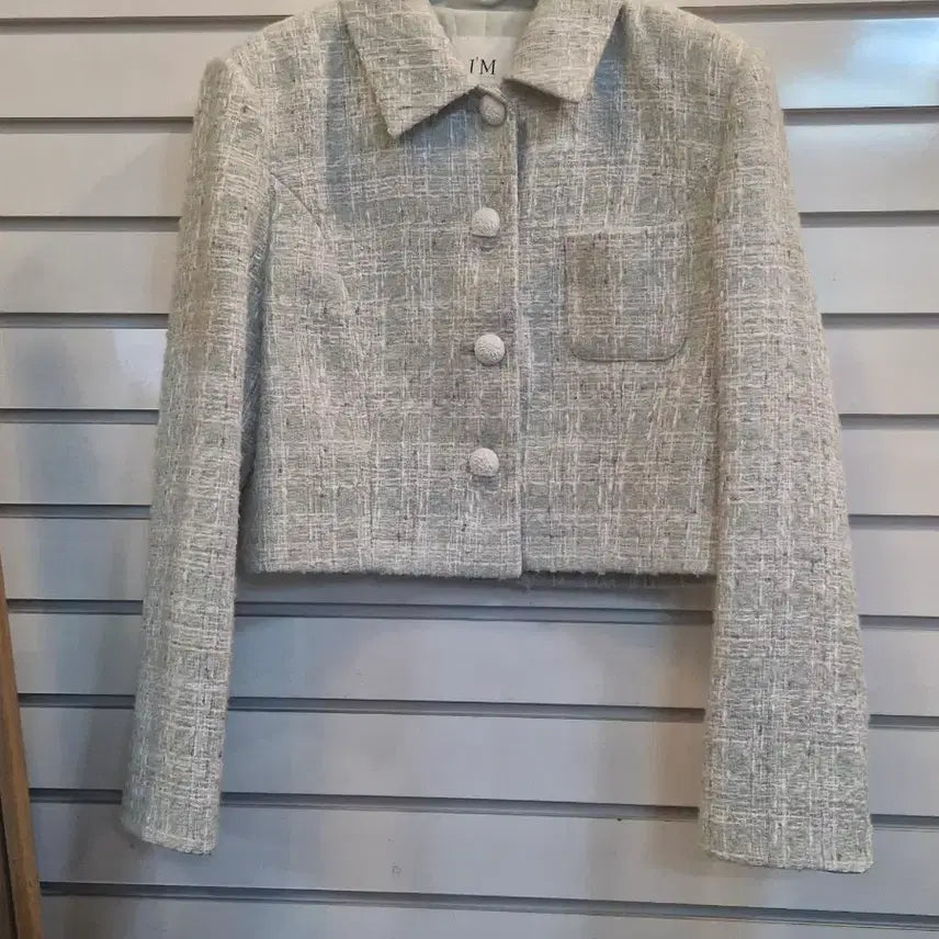 [BUNJANG] It Misha Tweed Jacket Mint / 잇미샤 트위드 자켓 민트색