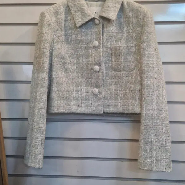 [BUNJANG] It Misha Tweed Jacket Mint / 잇미샤 트위드 자켓 민트색