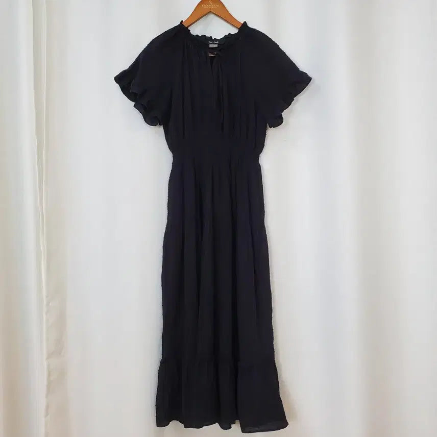 [BUNJANG] Jucy Judy Polka Dot Chiffon Maxi Dress / 쥬시쥬디 원피스 55