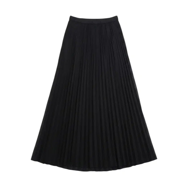 [BUNJANG] Suela Pleated Banding Skirt Pants Wide Leg BK / 여성F/ 스엘라 플리츠 밴딩 치마 바지 통바지 BK 0-174