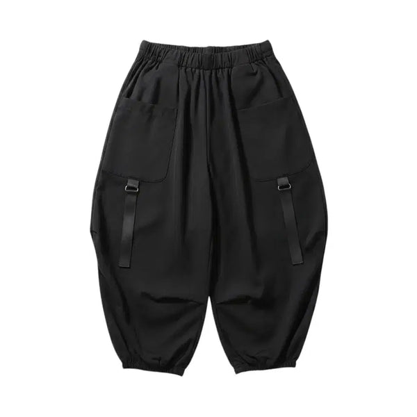 [BUNJANG] Women's Black Banding Pot Pocket Pants / 여성F/ 블랙 밴딩 항아리 포켓 팬츠 바지 0-170
