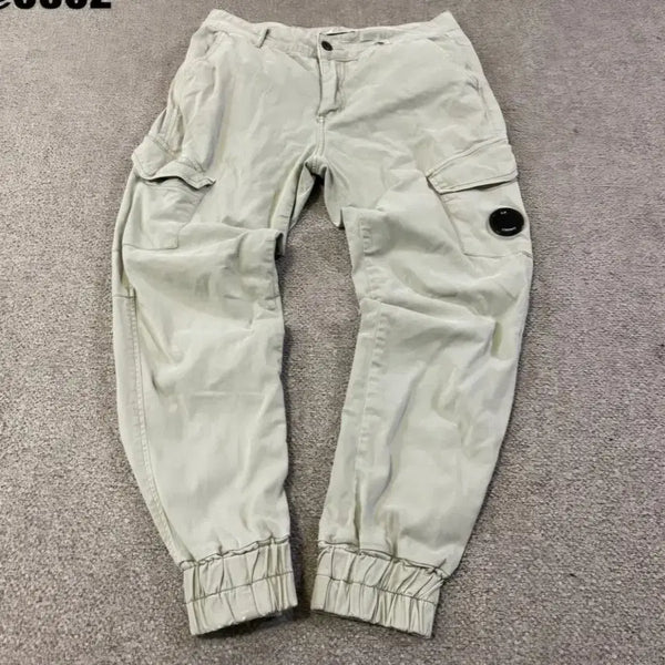 [BUNJANG] CP Company Slim Cargo Jogger Pants Beige 30 Inch / (30인치) CP컴퍼니 슬림 카고 바지 조거팬츠 베이지