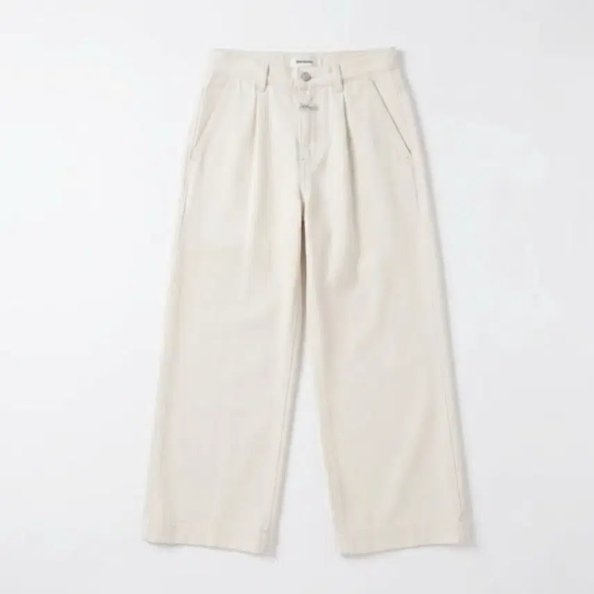 [BUNJANG] Marithe Francois Girbaud Ivory Cotton Pants / 여성26/ 마리떼프랑소와저버 아이보리 면바지 팬츠 0-167
