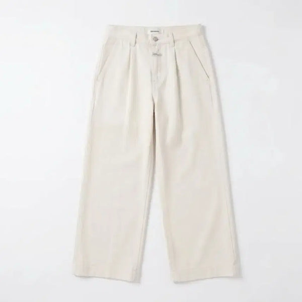 [BUNJANG] Marithe Francois Girbaud Ivory Cotton Pants / 여성26/ 마리떼프랑소와저버 아이보리 면바지 팬츠 0-167
