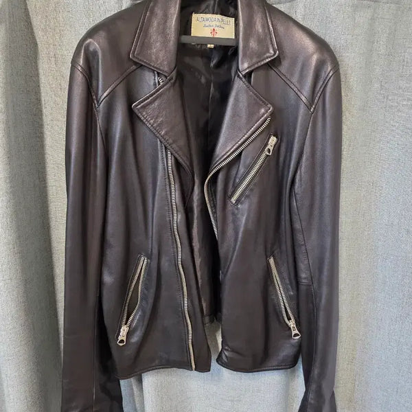 [BUNJANG] Leather Rider Jacket / 라이더 가죽자켓