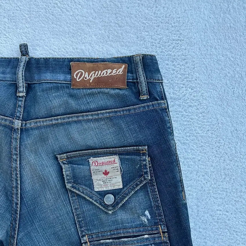 [BUNJANG] DSQUARED2 Distressed Back Pocket Denim Jeans / 디스퀘어드2 데미지 백포켓 데님 진