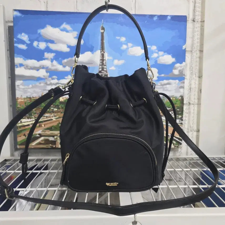 [BUNJANG] Samsonite Red Small Drawstring Tote Bag Shoulder Bag Crossbody Bag GE61 / 사만사타바사 복조리백 소형 토트백 숄더백 크로스백 GE61