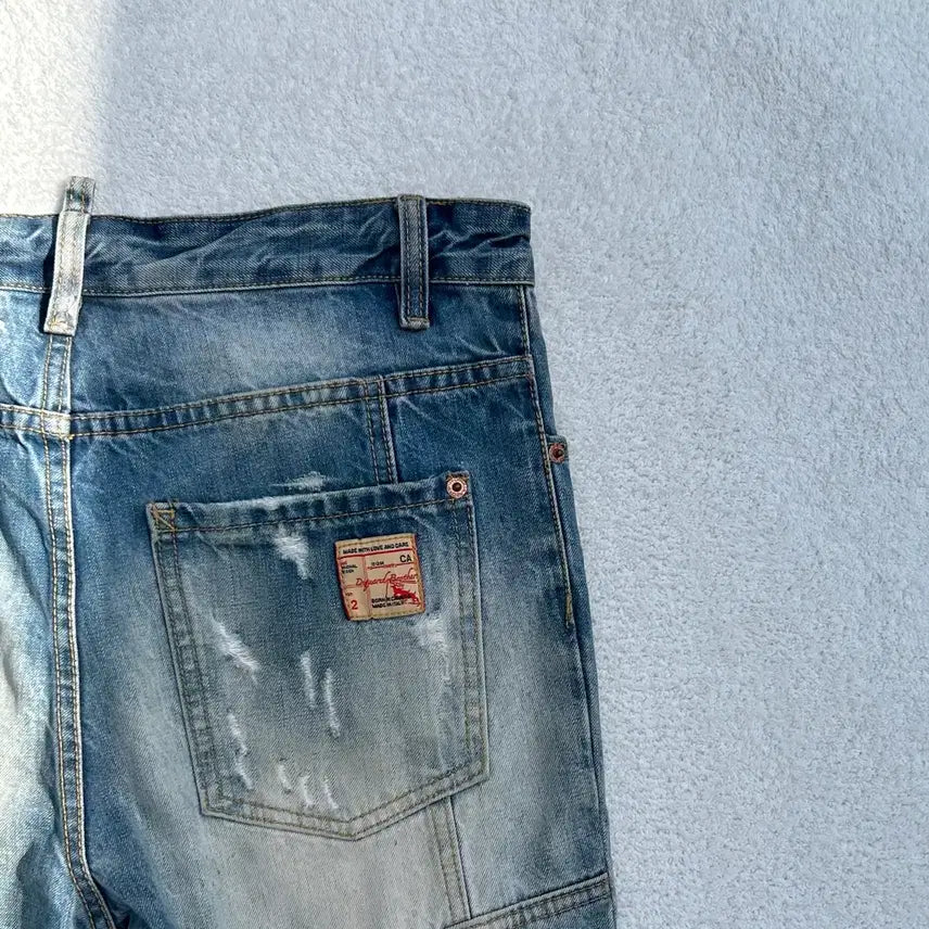 [BUNJANG] DSQUARED2 Patchwork Tidy Biker Jeans / 디스퀘어드2 패치워크 타이디 바이커진