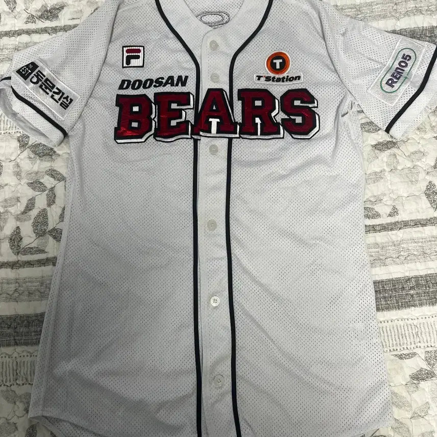 [BUNJANG] Doosan Bears 2023 Lee Yoo-chan Game-Worn Home Jersey / 두산 베어스 2023년 이유찬 실착 홈 유니폼