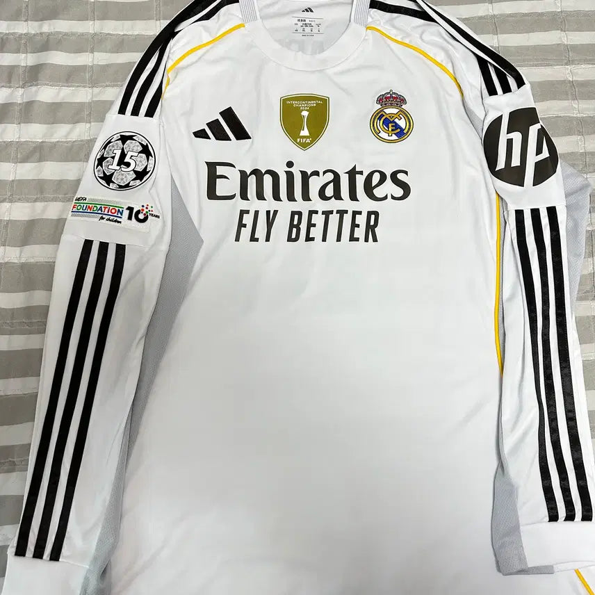 [BUNJANG] Real Madrid 25-26 Home Long Sleeve Jersey Kylian Mbappé 3XL / 25-26 레알마드리드 홈 긴팔 유니폼 10번 음바페 3XL