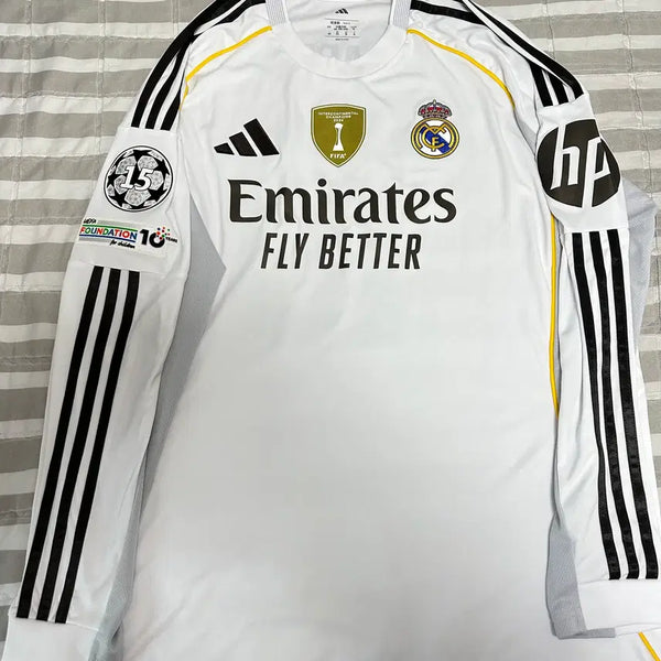 [BUNJANG] Real Madrid 25-26 Home Long Sleeve Jersey Kylian Mbappé 3XL / 25-26 레알마드리드 홈 긴팔 유니폼 10번 음바페 3XL